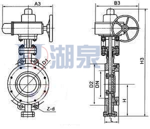 d943h-10c電動硬密封蝶閥